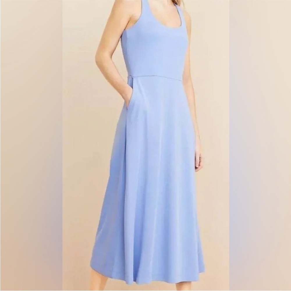 LOFT Lou & Grey sand washed midi sleeveless dress